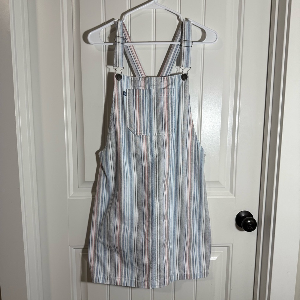 Purnell Workwear Striped Overall Dress Size 10